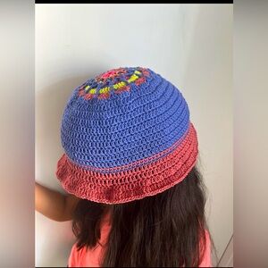 Bucket Hats Crochet Blue or Pink